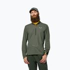 Men's longsleeve Salewa Pedroc Dry Wind Half Zip Tee faded green
