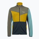 Men's trekking sweatshirt Salewa Puez Cammio PL faded green/multi