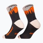 Ski socks DYNAFIT Traverse Mid black out ultra orange/4220