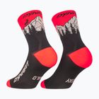 Ski socks DYNAFIT Traverse Mid black out ultra coral/6a10