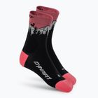 Ski socks DYNAFIT Traverse Mid black out ultra coral/6a10