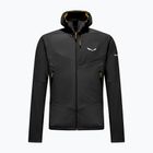 Men's fleece sweatshirt Salewa Ortles Fleece Pro Hooded Black Out