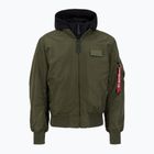 Alpha Industries MA-1 D-Tec men's jacket dark green / black