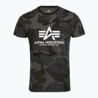 Men's Alpha Industries Basic Camo black camo polo shirt