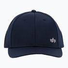 Alpha Industries men's Metal Label rep blue/chrome baseball cap