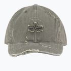 Baseball cap Alpha Industries Acid Logo dark olive