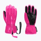 Children's ski gloves Reusch Ben fuchs purp/knockout pink
