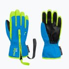 Children's ski gloves Reusch Ben brilliant blue/safety yel