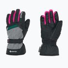 Reusch Flash Gore-Tex children's ski gloves black/black melange/pink glo