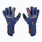 Reusch Attrakt Fusion Strapless AdaptiveFlex goalkeeper's gloves navy blue 5370979-4024