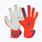 Reusch Attrakt Gold X Freegel goalkeeper glove hyper orange/electric blue