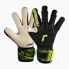 Reusch Attrakt Freegel Gold Finger Support Junior goalkeeper gloves black/safety yellow