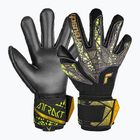 Reusch Attrakt Duo Finger Support goalkeeper gloves black/gold/yellow/black