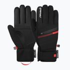Ski gloves Reusch Steve R-Tex XT 7809 black/fluo red