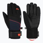 Ski gloves Reusch Louis R-Tex XT black/dress blu/fluo red
