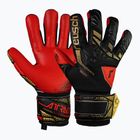 Reusch Attrakt Freegel Silver Junior children's goalkeeper gloves black/gold/fiery red