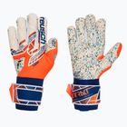 Reusch Attrakt Fusion goalkeeper gloves shocking orange/energize blue