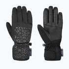 Women's ski gloves Reusch Keira R-Tex XT black/black leopard