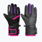 Children's ski gloves Reusch Dan R-Tex XT Junior black/pink glo