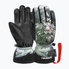 Children's ski gloves Reusch Carter R-Tex XT blck/silver/fluo red