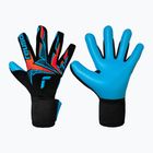Goalkeeper gloves Reusch Attrakt Freegel Aqua black/shocking orange/aqua blue