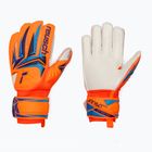 Children's goalkeeper gloves Reusch Attrakt Advance Junior shocking orange/blue