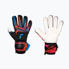 Goalkeeper gloves Reusch Attrakt Advance black/aqua blue/shocking orange
