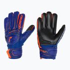 Children's goalkeeper gloves Reusch Attrakt Infinity Finger Support Junior sharp blue/shocking orange/black