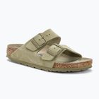 BIRKENSTOCK Arizona Suede Narrow faded khaki slides