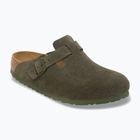 Slides BIRKENSTOCK Boston Suede Leather thyme