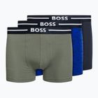 Hugo Boss Trunk Bold Design men's boxer shorts 3 pairs blue/black/green 50490027-466