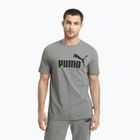 Men's PUMA Ess Logo Tee medium gray heather T-shirt