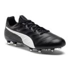 PUMA King Platinum 21 FG/AG men's football boots black and white 106478 01