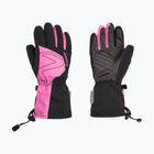 ZIENER Laval AS AW vblack fuchsia pink children's ski glove