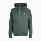 FILA men's Romulus Hooded Track sweatshirt dark forest/black