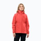 Jack Wolfskin Stormy Point 2L women's rain jacket vibrant red