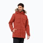 Jack Wolfskin men's down jacket Glacier Canyon Parka intense rust