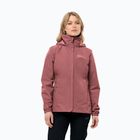 Jack Wolfskin Stormy Point 2L women's rain jacket red ochre