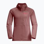 Jack Wolfskin women's fleece jacket Kolbenberg Hooded Fz mineral red