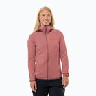 Jack Wolfskin women's fleece jacket Kolbenberg Hooded Fz mineral red