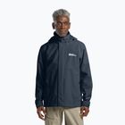 Jack Wolfskin men's Trailtime 2L midnight sky rain jacket