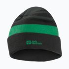 Children's winter hat Jack Wolfskin Stripy Knit slate green/mystic