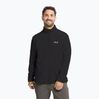 Men's fleece sweatshirt Jack Wolfskin Taunus 100 Half Zip black