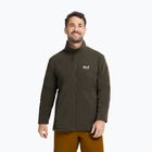 Men's fleece sweatshirt Jack Wolfskin Taunus 200 Full Zip obsidian moss