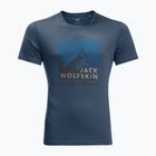 Jack Wolfskin Peak Graphic men's trekking t-shirt blue 1807182_1383