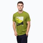 Men's Jack Wolfskin Crosstrail Graphic trekking t-shirt green 1801671_3017
