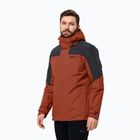 Jack Wolfskin men's rain jacket Romberg 3in1 carmine