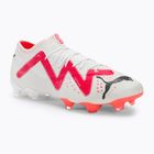 Men's football boots PUMA Future Ultimate Low FG/AG puma white/puma black/fire orchid