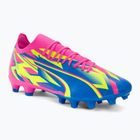 PUMA Ultra Match Energy FG/AG men's football boots luminous pink/yellow alert/ultra blue