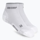 CEP Ultralight Low Cut carbon white men's compression running socks